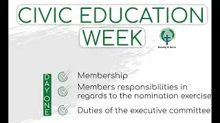 Civic Education Week Day 1