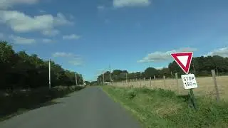 Driving On The D87 & D23 From 22110 Kermabjean To 22110 Lanhellen, Brittany, France
