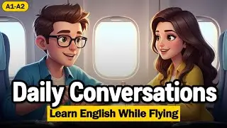 Learn English While Flying! ✈️ Fun Family Trip Story for Kids & Beginners