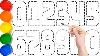 1234567890, Easy Number Formation: How to Draw 1234567890 | KS ART