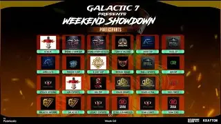 🔥WEEKEND SHOWDOWN S2 | PUBG MOBILE Tournament Live | Galactic Seven Esports | Intense Squad&nbsp;Battles!