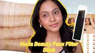 Huda Beauty Faux Filter Foundation Stick Demo and Review | acne prone, textured skin | Baklava