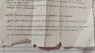 State and Prove Fundamental Theorem of Calculus | DU | BSc. Maths | 2nd year | Riemann Integration 