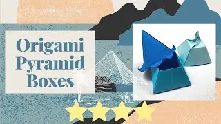 Origami Challenge: Pyramid Box with 2 Lid / from Tomoko Fuse's Origami Boxes