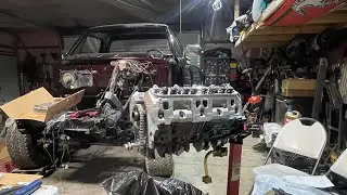 Mopar 408 stroker build!! Back to work #mopar #truck 
