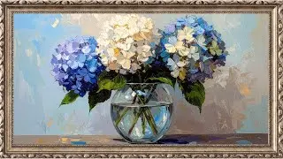 Hydrangea Serenity | Soft Light Floral Still Life (Ultra 4K)
