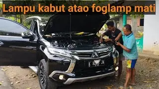cara servis lampu foglamp mati #mitsbishipajerosportdakar