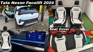 2024 Tata Nexon Modification || Ambient Light | Leather Seat Cover || Modified Tata Nexon