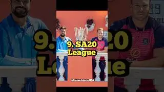 Top 10 Best T20 Cricket Leagues in the World 🔥 🏏 | Life hack Facts #top10factsshorts #shorts #top10