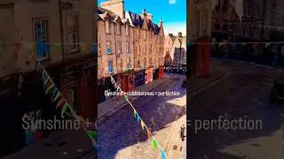 Postcard-perfect weather on the most magical street in Edinburgh .#viralvideo #shorts #youtubeshorts