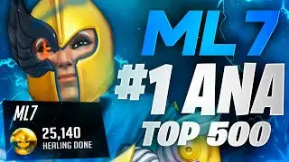 ml7 Best Ana in the World?! 25k Healing Done! [ Overwatch Season 29 Top 500 ]