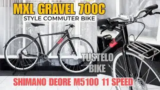 Sepeda Touring MXL Gravel 700c Commuter Bike Deore M5100 11 Speed by Tustelo.bike 🔥🔥