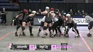 2018 International WFTDA Championships Game 2: Jacksonville Roller Derby v Angel City Derby