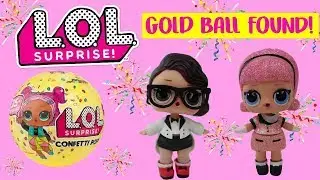 GOLD BALL FOUND 2x ! LOL Surprise Confetti POP Series 3 Ultra Rare Black Tie and Rare Madame Queen!