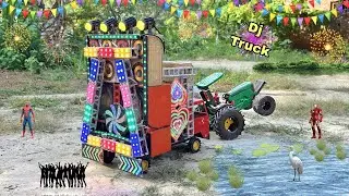 Cardboard Dj Truck loading At-New | How to make mini dj gadi | Dj Wala Tractor Dj Setup