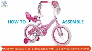 How To Assemble Huffy Disney Princess Girls' 12 inch Bike with Doll Carrier by slot  127