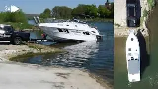 Gr&ouml;&szlig;tes trailerbares Boot selbst slippen - SRX30 -Yachtline- mit x35v Alutrailer
