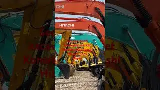 Second-hand excavators have complete brand models in the market.