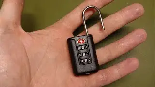 Opening TSA Combination Lock without Tools