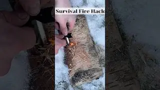 Lighting a Fire Easily in a Brutal Winter Wind 🔥❄️