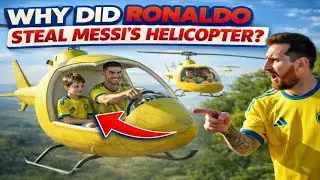 Why did Cristiano Ronaldo take Lionel Messi's helicopter? | Very interesting story.