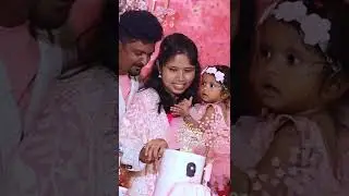 Glimpse of Iniya&rsquo;s first birthday celebrations at Chennai 🥳 #birthday #firstbirthday