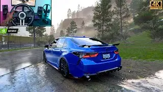 600HP Toyota Camry TRD 2020 Blue Epic  FWD - Forza Horizon  5 | Steering Wheel Gameplay | 4K60FPS