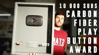 10K Carbon Fiber YouTube Play Award Button - PART 1 (how it's made)