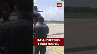 IAF Chinook Airlifts 35 from Harsil to Dehradun | Rescue Ops in Uttarkashi #uttarkashi #flashflood