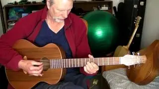Full scale steel string with locked bridge carbon bracing