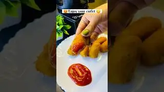 Aloo Suji Cutlet😋Crispy Bahar Soft Andar#sujicutlet #aloorecipe #streetfoodfood #indianfood #shorts