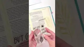 Simple Bible Journaling with Stencils and Stamps | God Loves, Gave, Saves