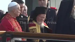 Pope marks the 1700 anniversary of the Council of Nicea, celebrates Christian unity in Iznik, Turkey