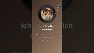 Ich würde Dich