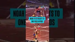 Noah Lyles reacts to seeing Japan's One Piece intros