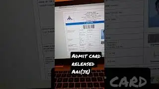 AAI junior executive admit card released ||#aai