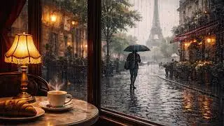 Rainy Paris Streets 🌧️ Lofi Beats with Rain Sounds | Paris Rain Music