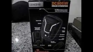 TESTE MICROPHONE WIRELESS UNIDEN BC906W NO CRE8900 - Parte 1