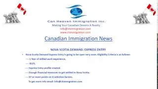 Nova Scotia Demand: Express Entry