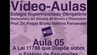 Aula 05 | A Lei 11788 que Disp&otilde;e sobre o Est&aacute;gio de Estudantes (Est&aacute;gio BEGD/UFBA)