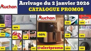 catalogue AUCHAN du 2 janvier 2026 ✅ Arrivage cuisine linge 🔥 Promos deals pub