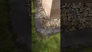 Clean Paving Stone Edge with Holland 4x8 Charcoal | Calgary Landscaping Border #landscaping