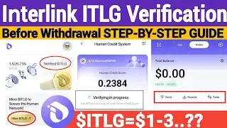Interlink Network Airdrop ITLG Verification Before Withdrawal 1ITLG=$1.? | Interlink New Update 2026
