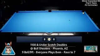 1100 & Under Scotch Doubles  @ Bull Shooters - Phoenix, AZ - 9 Ball/9ft