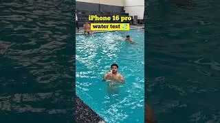iPhone 16 pro water test 🔥