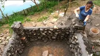 Alone Building Stone House For Pig Green Farming and Construction House By Stone Ep1