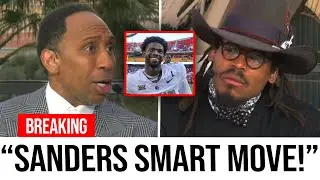 Stephen A. & Cam Newton PANIC As Shedeur Sanders INSANE Ravens Draft Move
