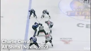 Charlie Cerrato (TC16) | All Shifts | Tri City Storm vs. Youngstown Phantoms (USHL) | 11 4 2023
