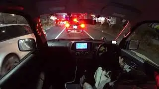 日暮れ市内走行 (4) エブリイワゴンスポーツ