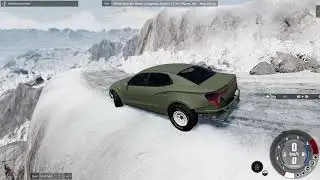 doing the dangerous roads 2 course in beamNG.drive